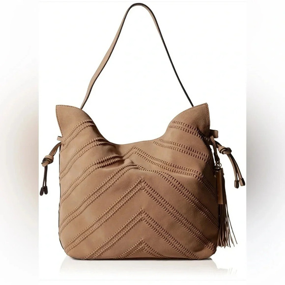 Vince Camuto Nella Hobo Shoulder Bag In Mink - Picture 1 of 16